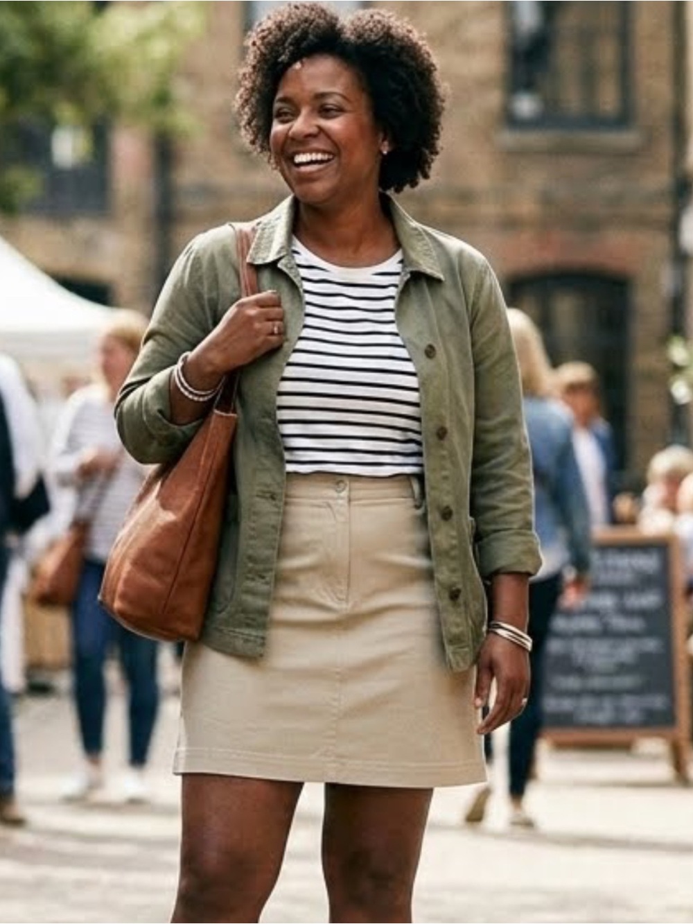 NWT Chaus Light Beige Casual Skorts with Front Pockets Minimalist Casual 16